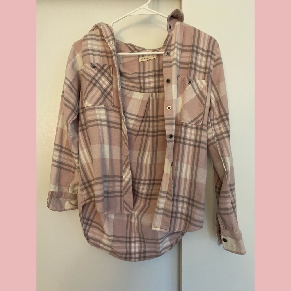 light purple pink flannel